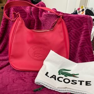 original lacoste pink bag